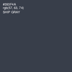 #393F4A - Ship Gray Color Image